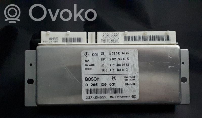 ESP (stability system) control unit   2115404445,0335454932,2115406045,2115406745,A0335454932,A2115404445,A2115406045,A2115406745
