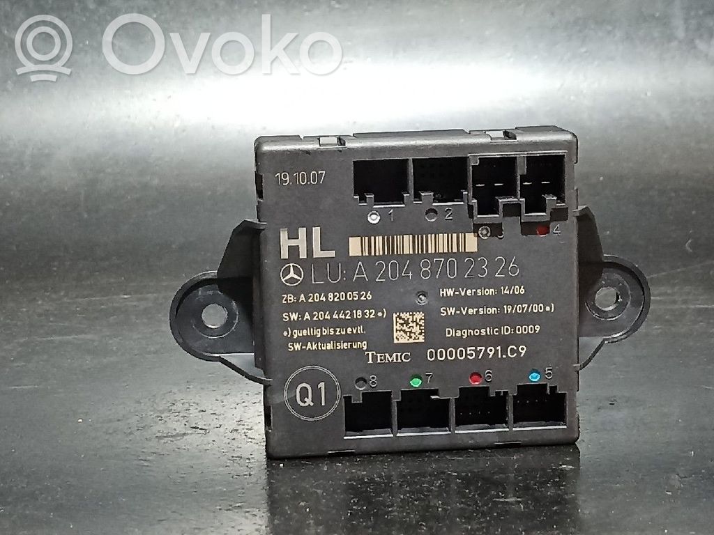 Mercedes-Benz C W204 Door control unit/module 