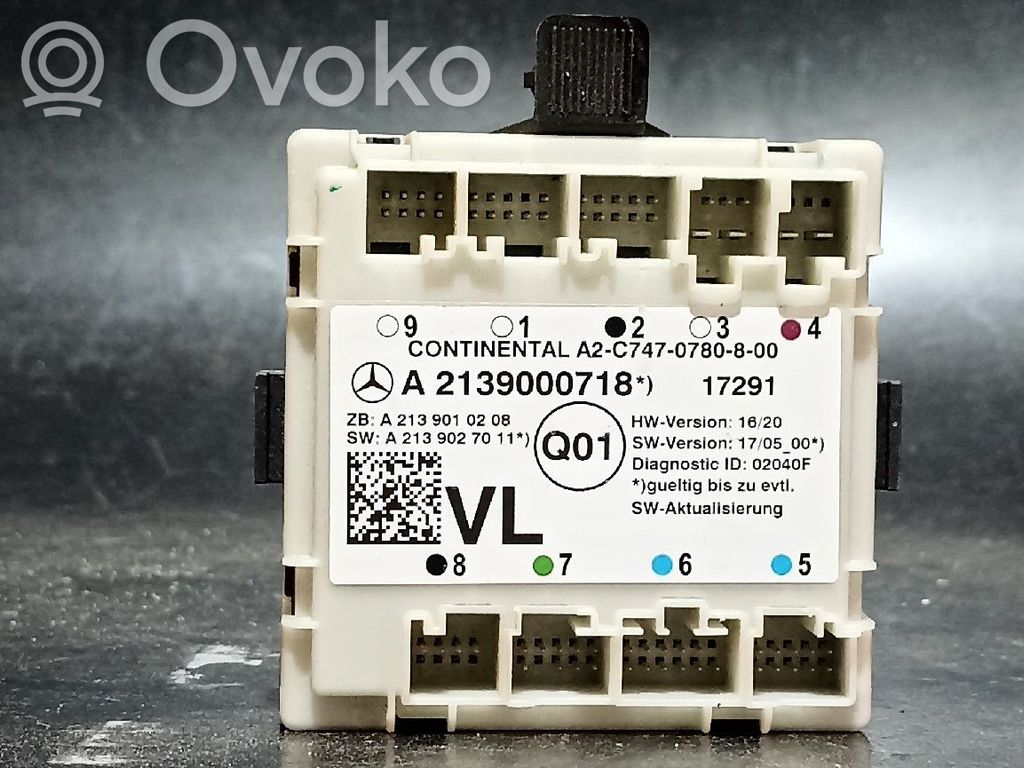 Mercedes-Benz E W213 Door control unit/module 