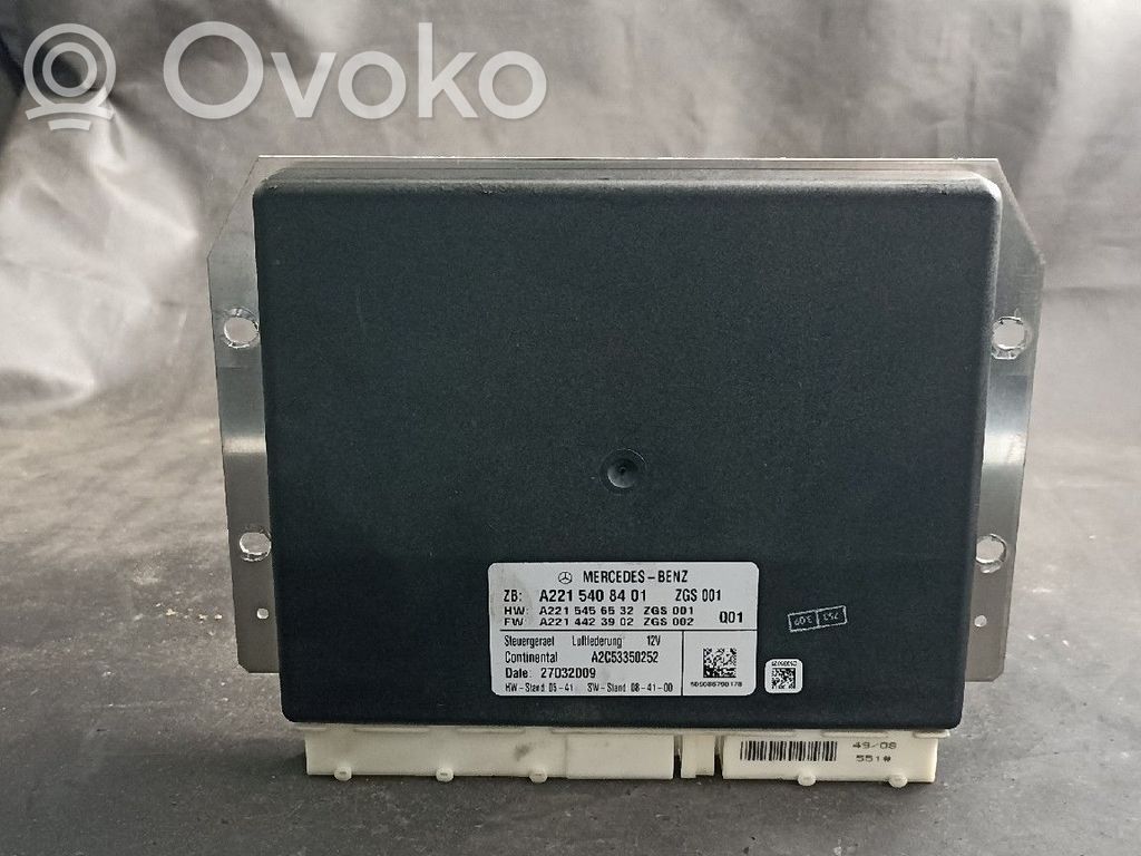 Mercedes-Benz S W221 Module de commande suspension 