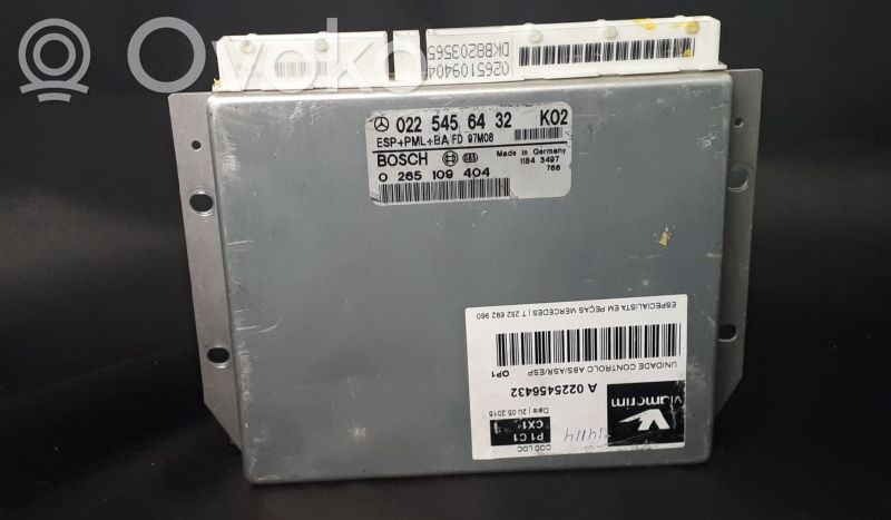 Mercedes-Benz E W210 ESP (stability system) control unit 