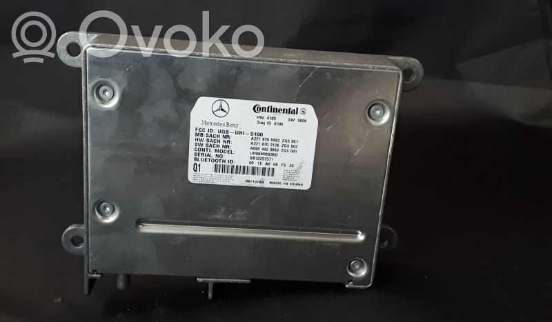 Mercedes-Benz S W221 Unidad de control/módulo de bluetooth 