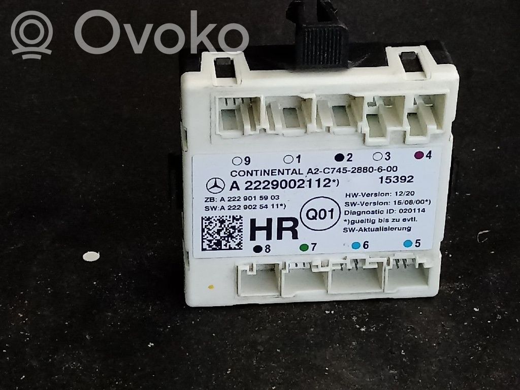 Unité de commande module de porte   2229002112,TRASDIREITO