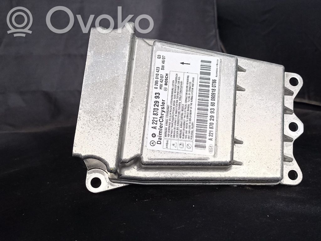 Mercedes-Benz S W221 Airbag control unit/module 