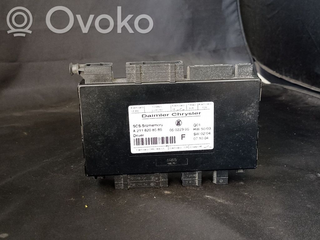 Mercedes-Benz E W211 Seat control module 