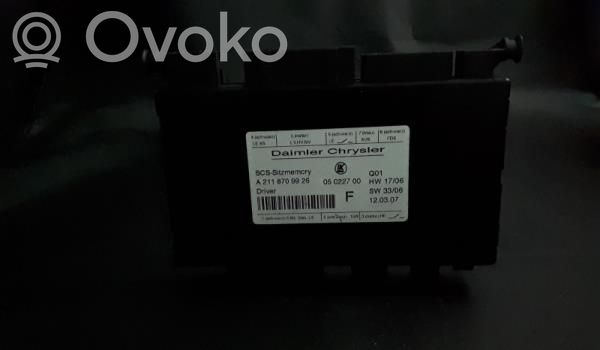 Mercedes-Benz E W211 Module de commande de siège 