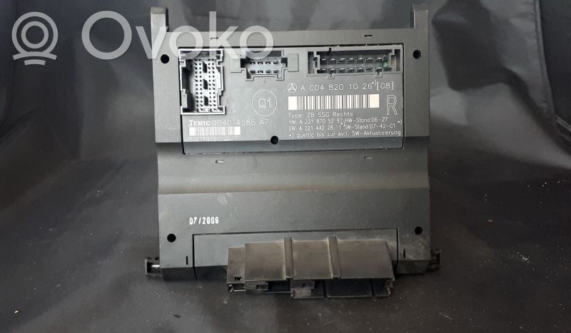 Module de commande de siège   0048201026,2218702286,2218703086,2218705087,2218705385,2218707493,A0048201026,A2218702286,A2218703086,A2218705087,A2218705385,A2218707493,FRENTEDIREITO
