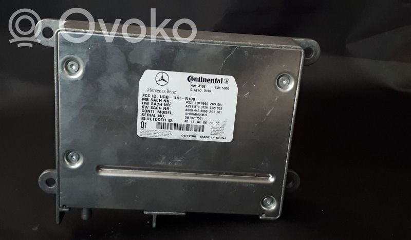 Mercedes-Benz S W221 Unidad de control/módulo de bluetooth 