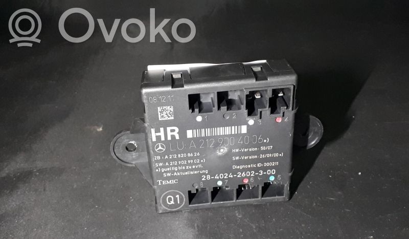 Unité de commande module de porte   2129004006,TRASDIREITO