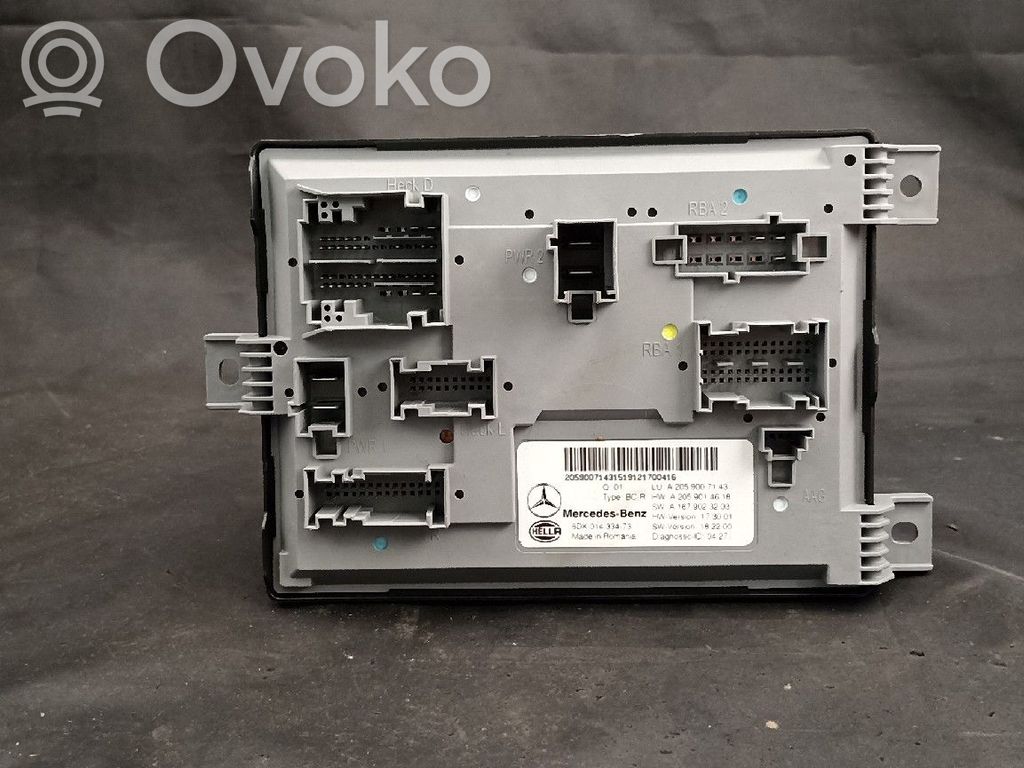 Mercedes-Benz C W205 Unidad de control SAM 