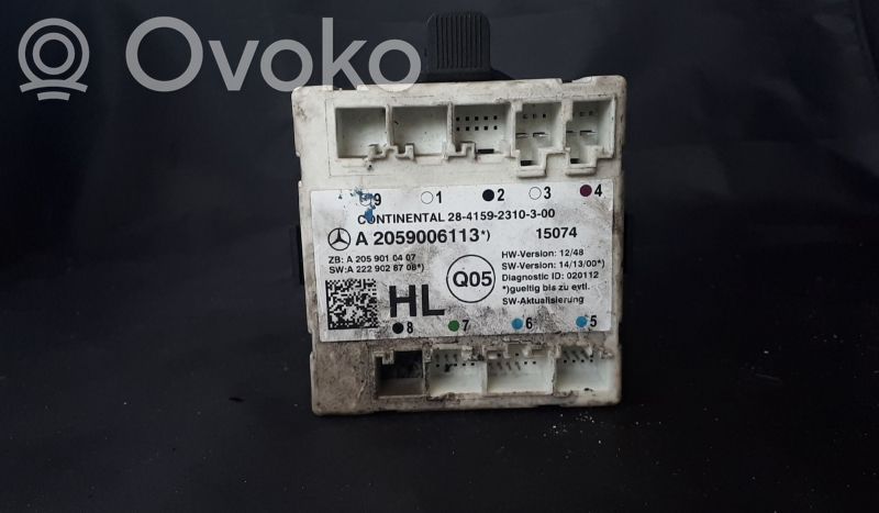 Mercedes-Benz C W205 Door control unit/module 