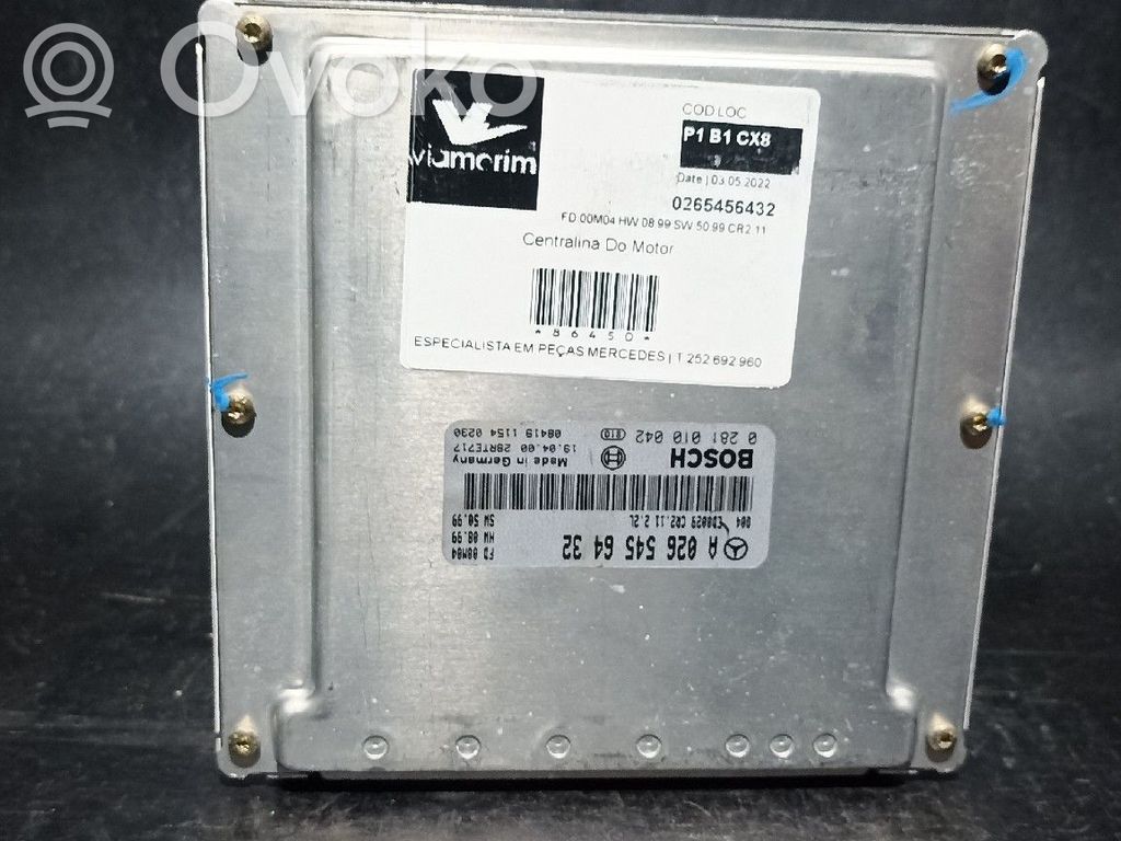 Engine control unit/module   0265456432,0001534479,6111532879,A0001534479,A0265456432,A6111532879,Q04ED0029CR211