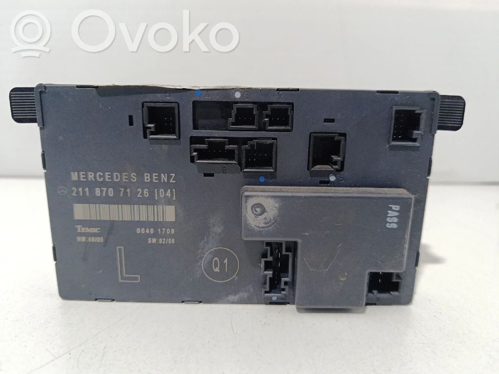 Door control unit/module   2118707126,2118701126,2118701326,2118702785,2118707326,A2118701126,A2118701326,A2118702785,A2118707126,A2118707326