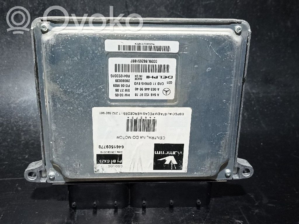 Engine control unit/module   6461509778,A6461509778,Q01CRD11