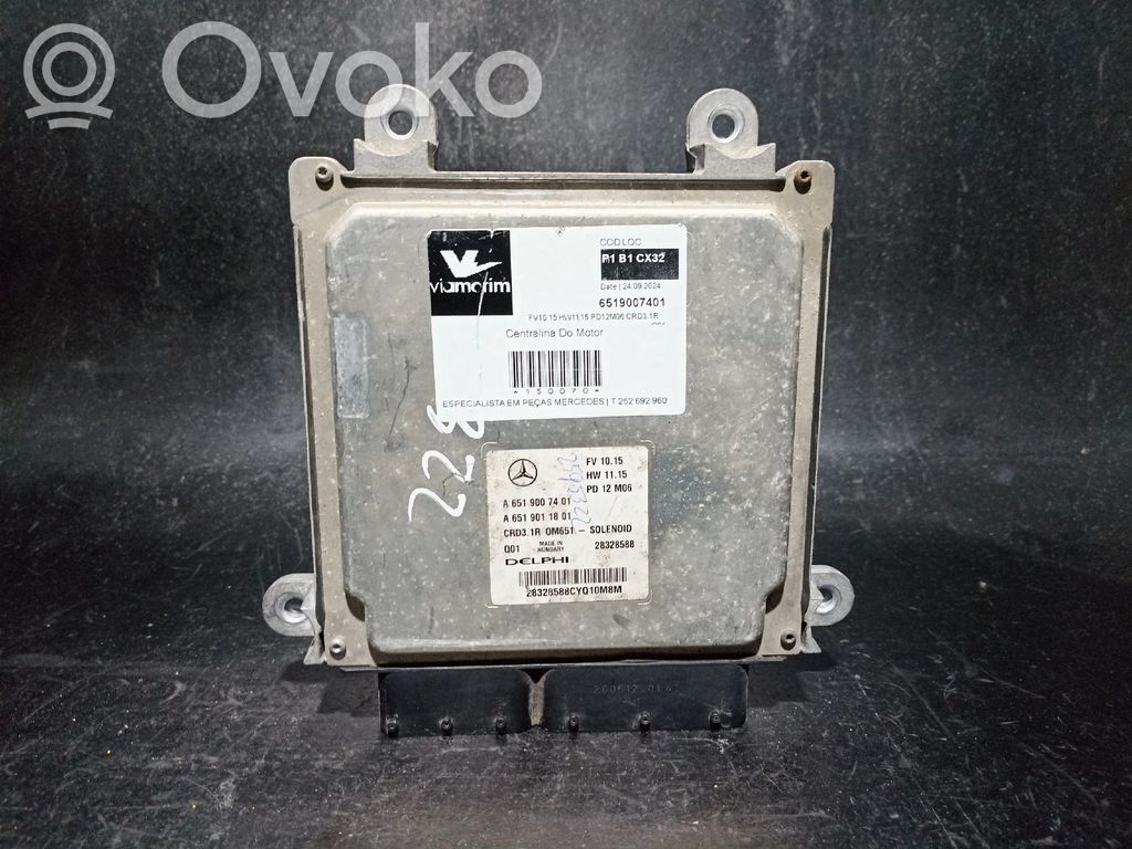 Engine control unit/module   6519007401,A6519007401,Q01CRD31