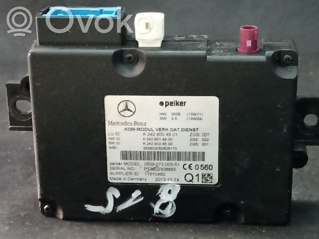 Mercedes-Benz C W204 Inne komputery / moduły / sterowniki 