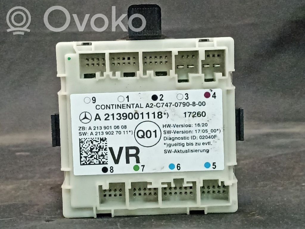 Door control unit/module   2139001118,A2139001118,FRENTEDIREITO