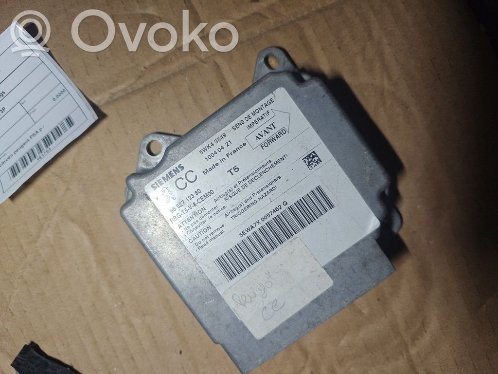 Airbag control unit/module   5WK43349,CITROENPEUGEOTPSAP,SIEMENS