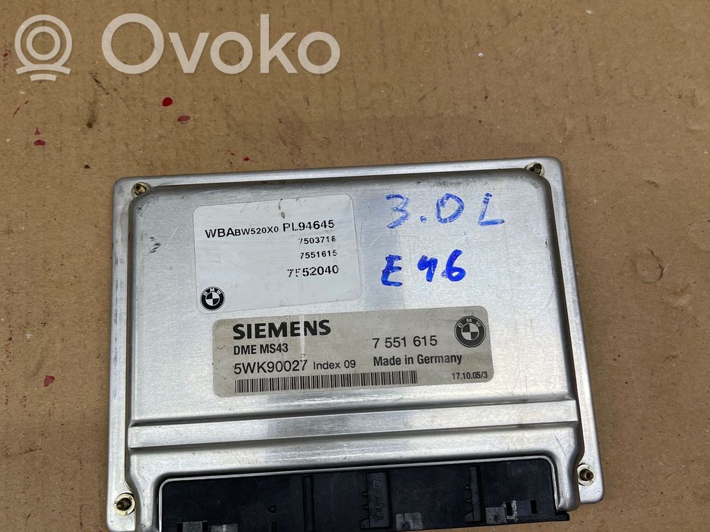 BMW 3 E46 Engine control unit/module 