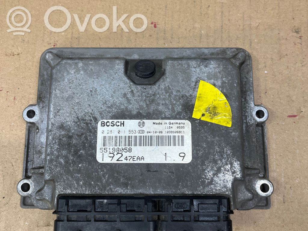 Fiat Stilo Engine control unit/module 
