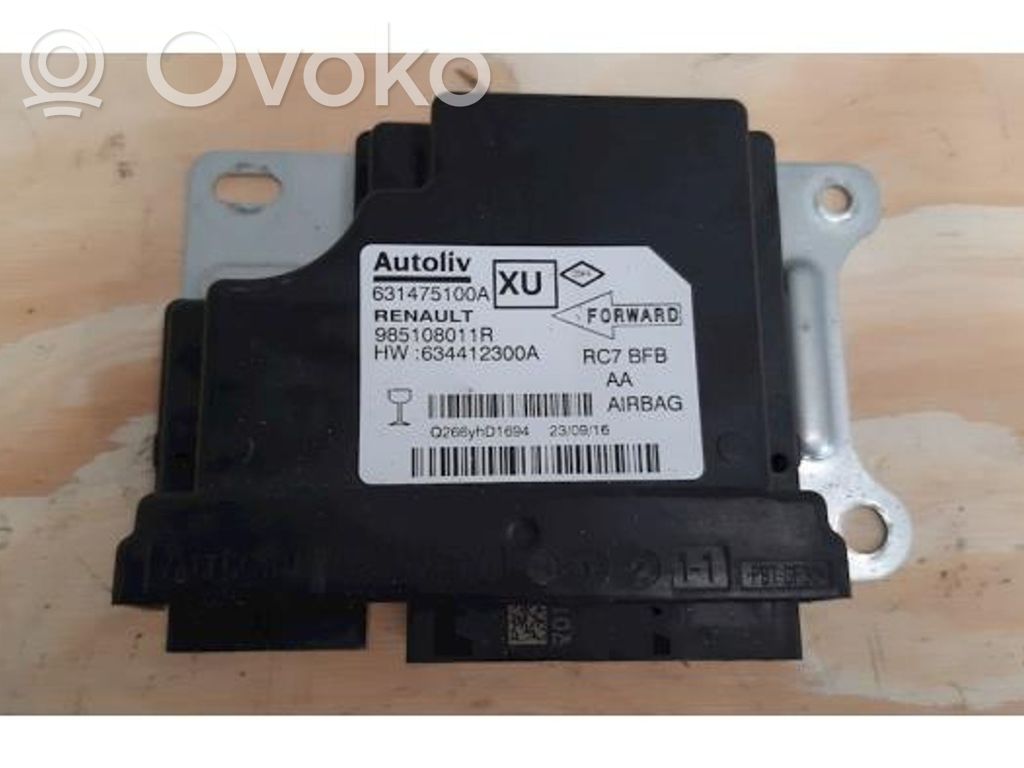 Centralina/modulo airbag   985108011R