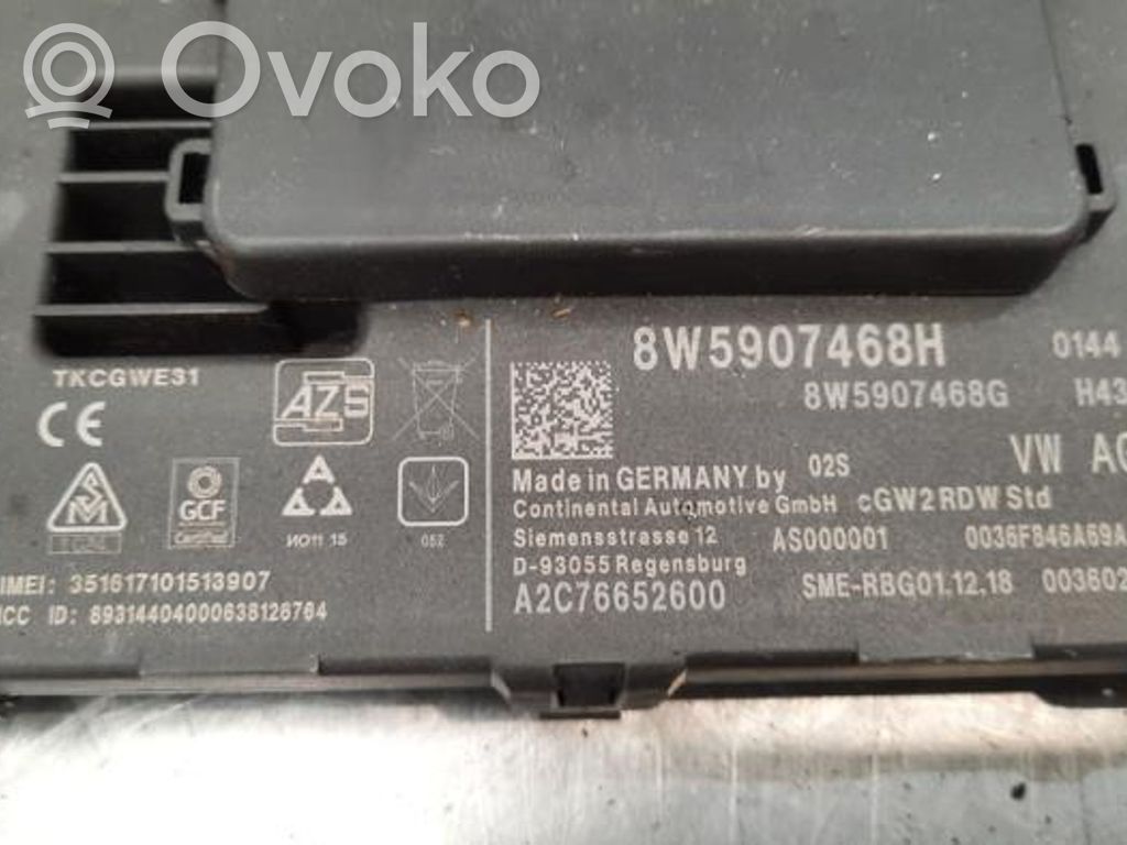 Audi A4 S4 B9 8W Unitate/modul control telefon 