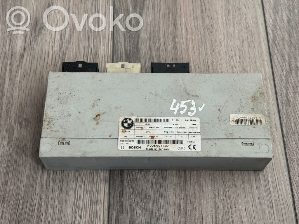 BMW 5 F10 F11 Unité de commande / module de hayon 