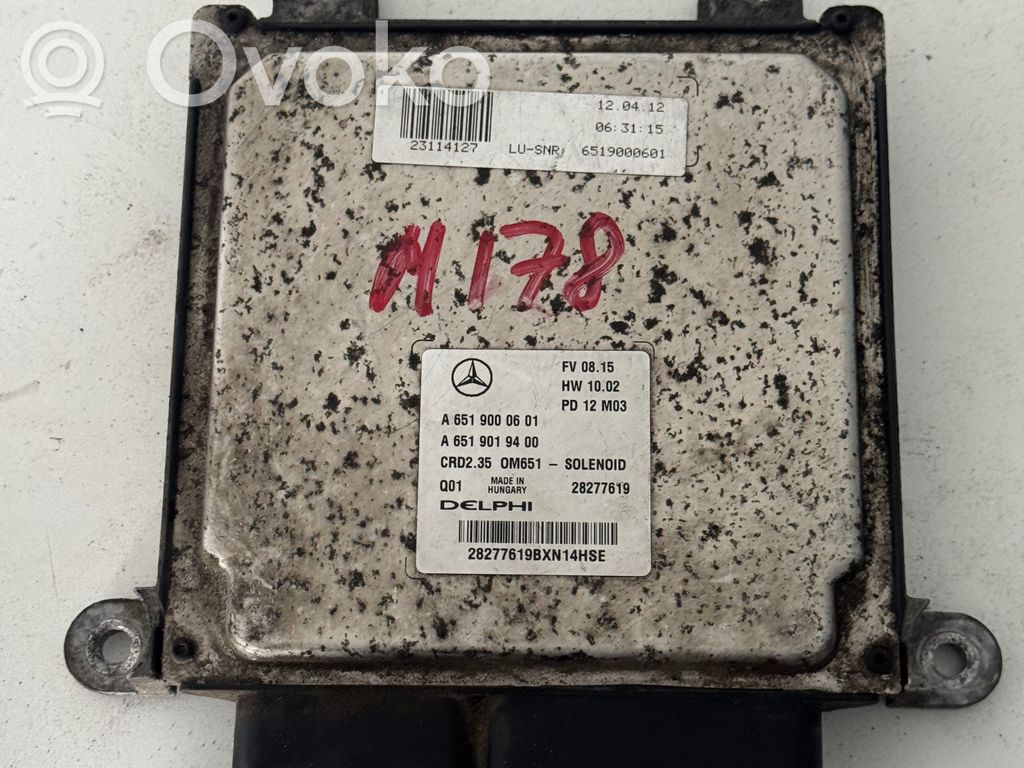 Mercedes-Benz Sprinter W906 Engine control unit/module 