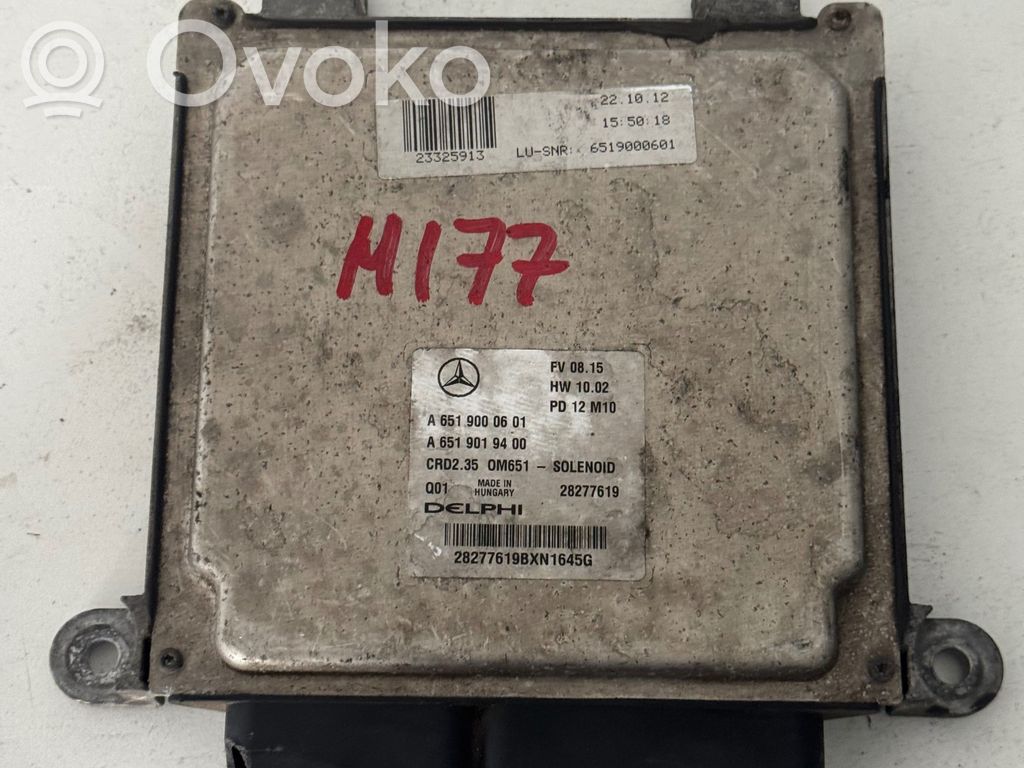 Mercedes-Benz Sprinter W906 Engine control unit/module 