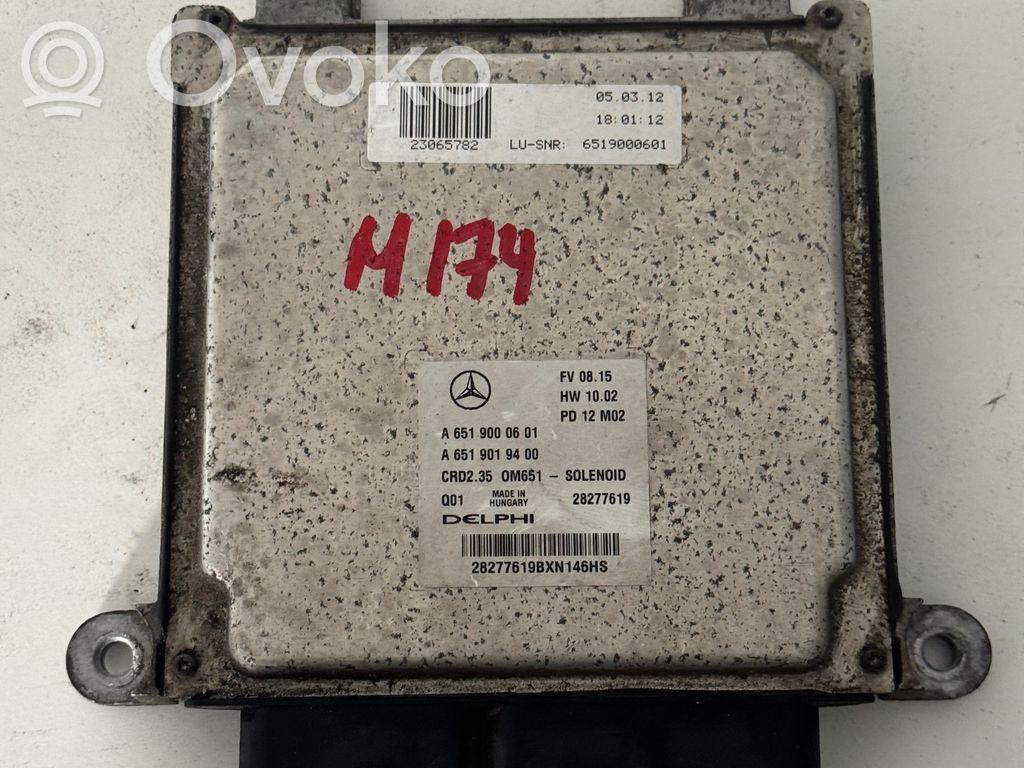 Mercedes-Benz Sprinter W906 Engine control unit/module 