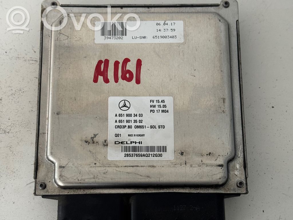 Engine control unit/module   6519003403,A6519013502,A6519003403