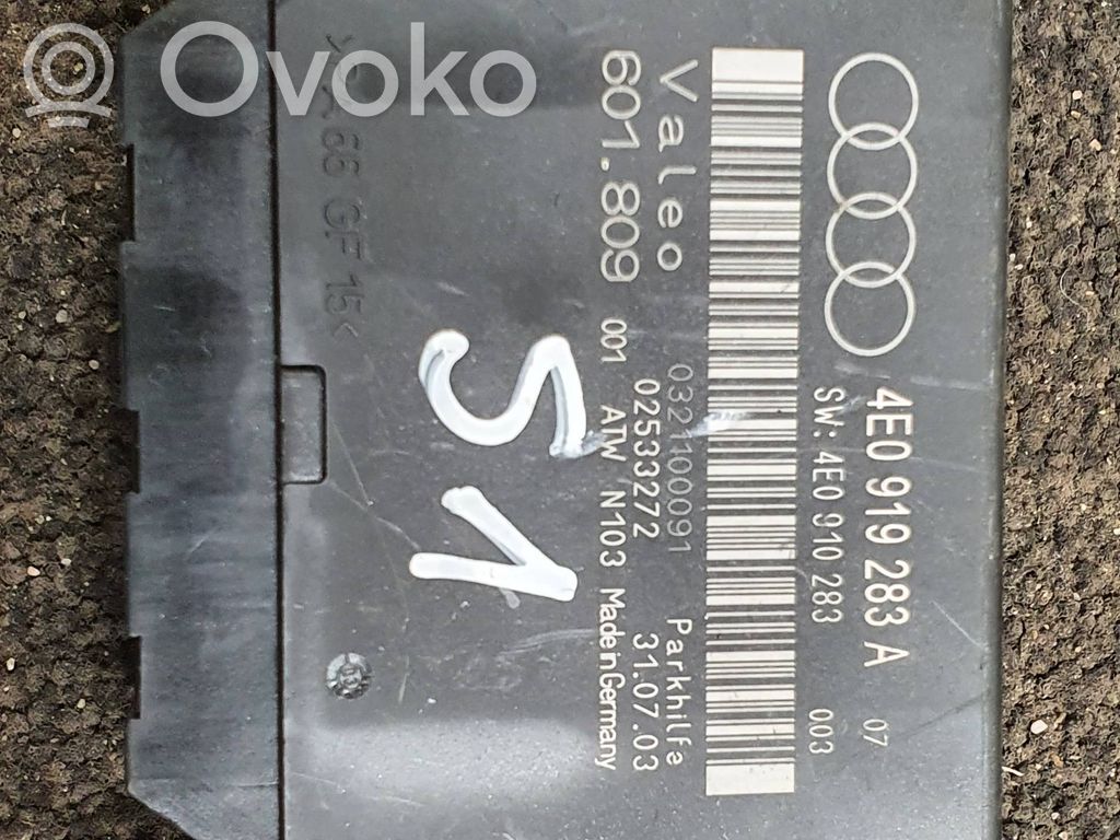Pysäköintitutkan (PCD) ohjainlaite/moduuli   4E0919283A,601809