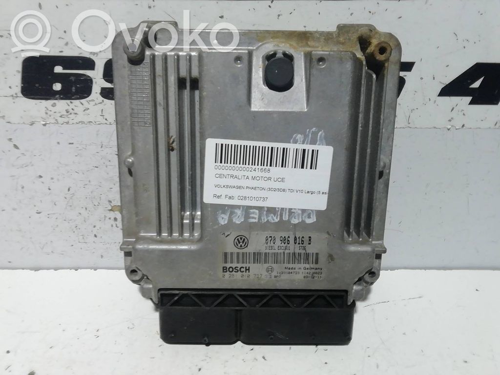 Volkswagen Phaeton Unitate/modul de control motor 