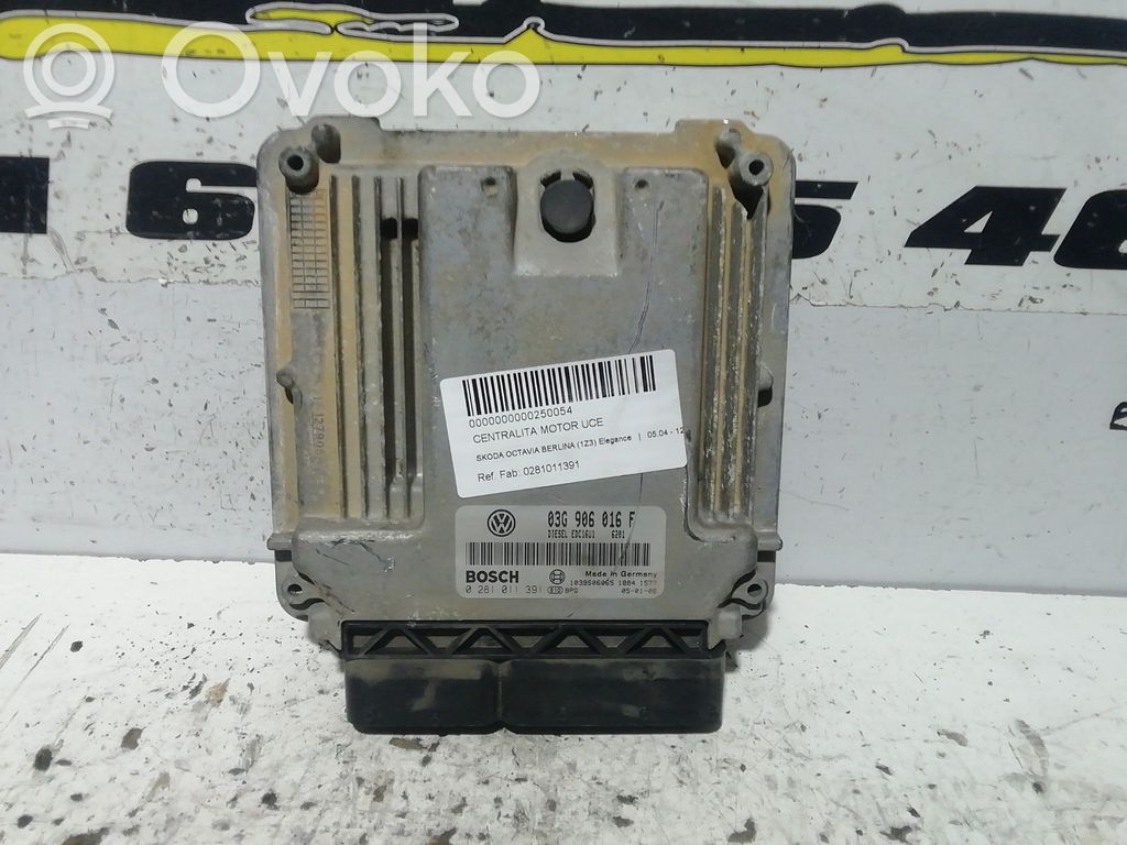 Engine control unit/module   0281011391,03G906016F