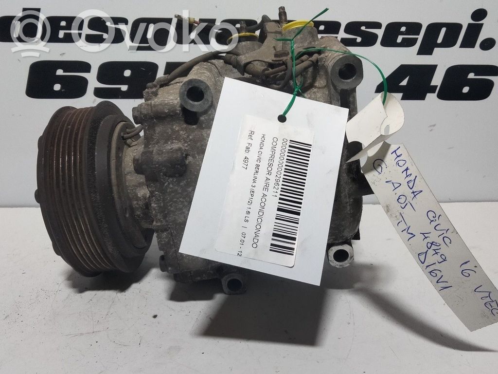 Honda Civic Kompresor / Sprężarka klimatyzacji A/C 