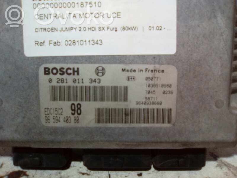 Citroen Jumpy Engine control unit/module 