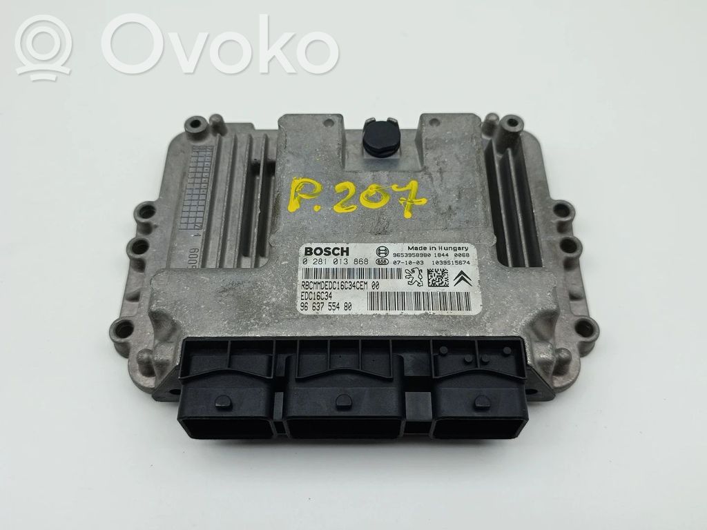 Engine control unit/module   0281013868,9663755480