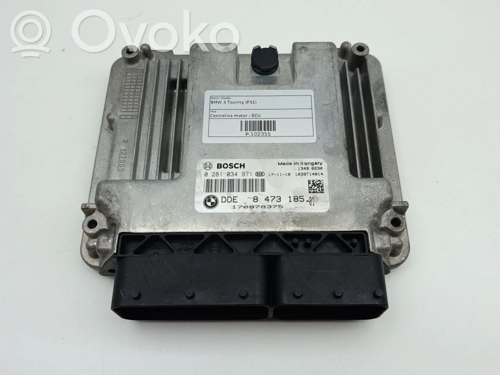 BMW 3 F30 F35 F31 Engine control unit/module 