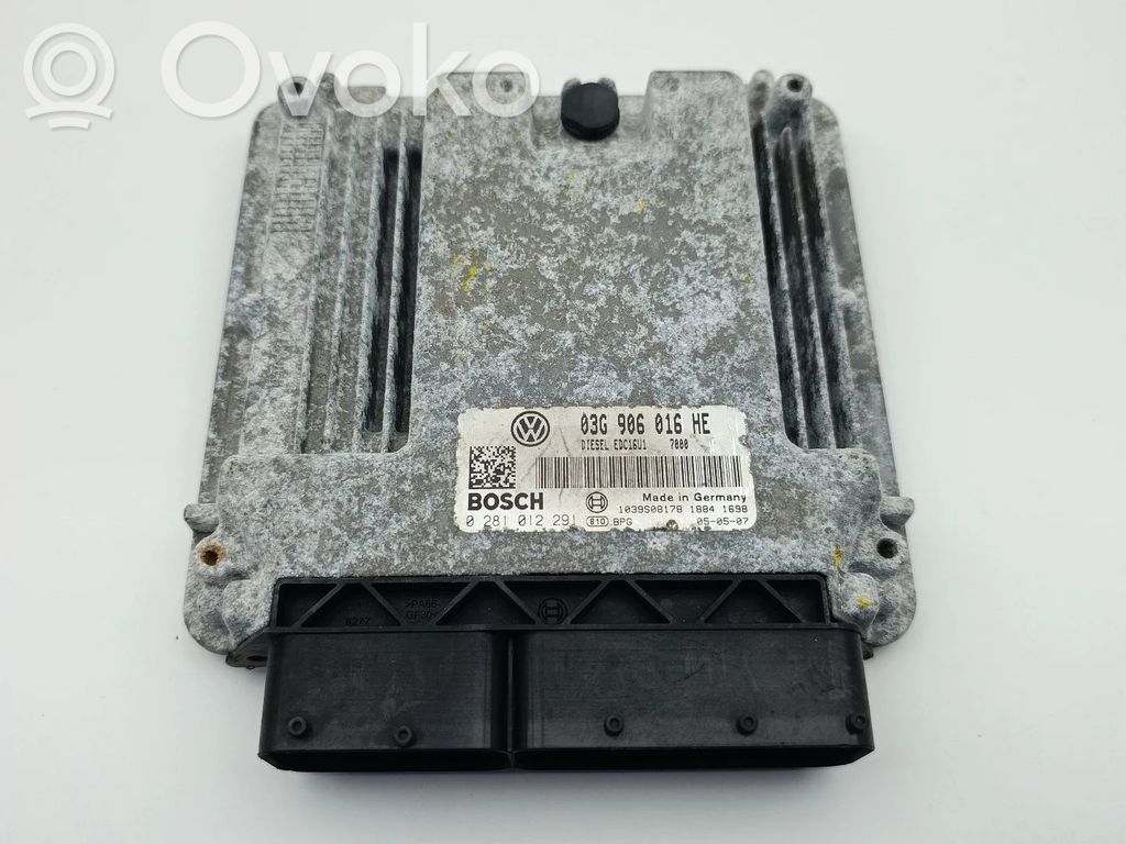 Engine control unit/module   03G906016HE,0281012291,1039S08178