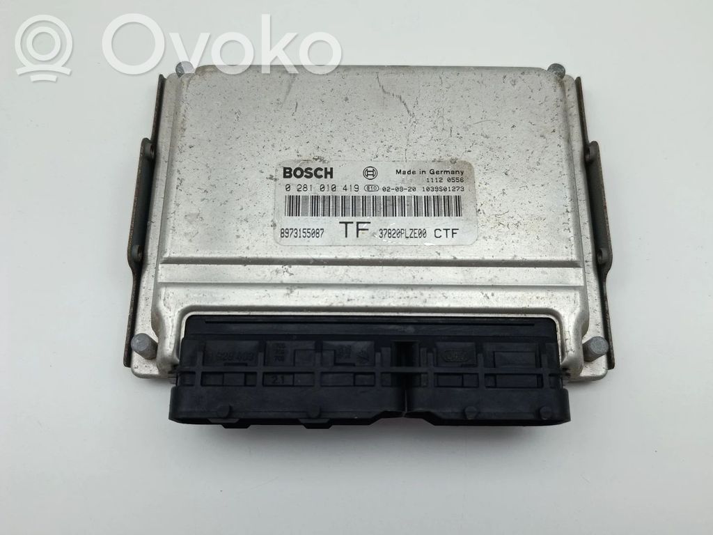 Unidad de control/módulo del motor   0281010419,1039S01273,8973155087