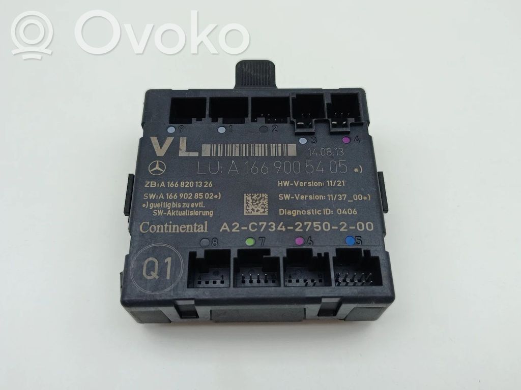 Unité de commande module de porte   A1669005405