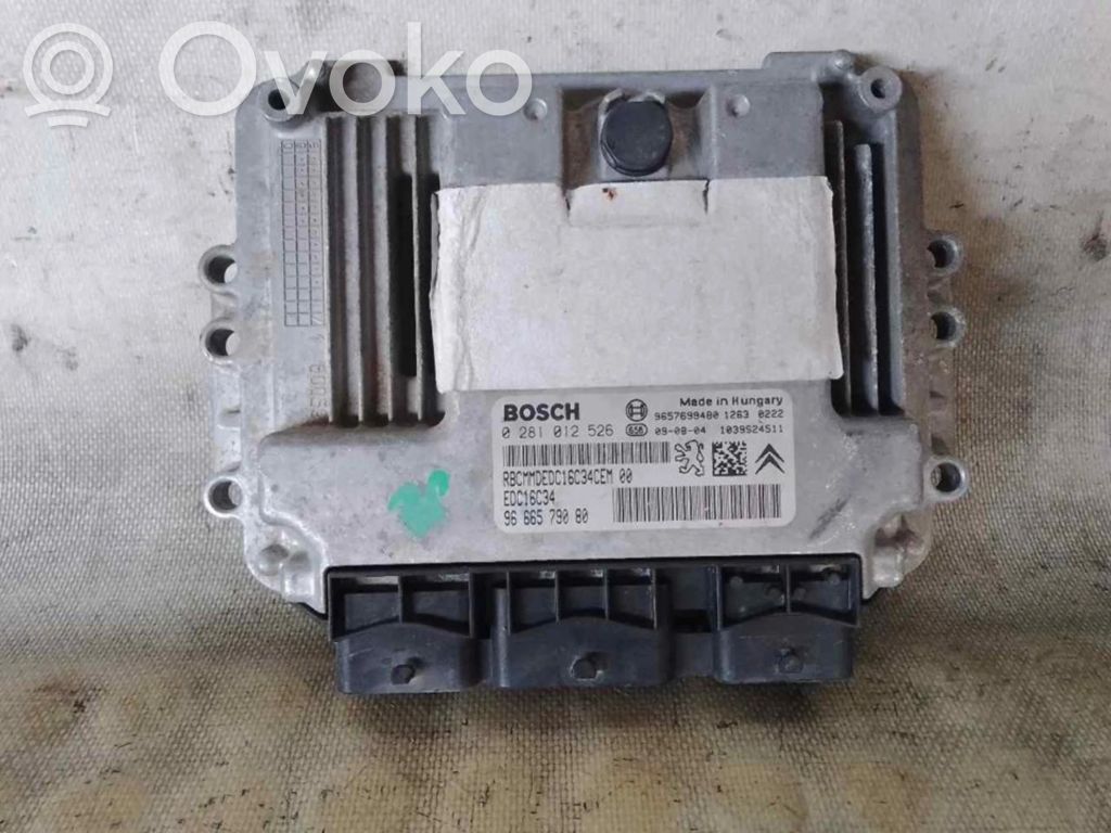 Engine control unit/module ECU   9666579080