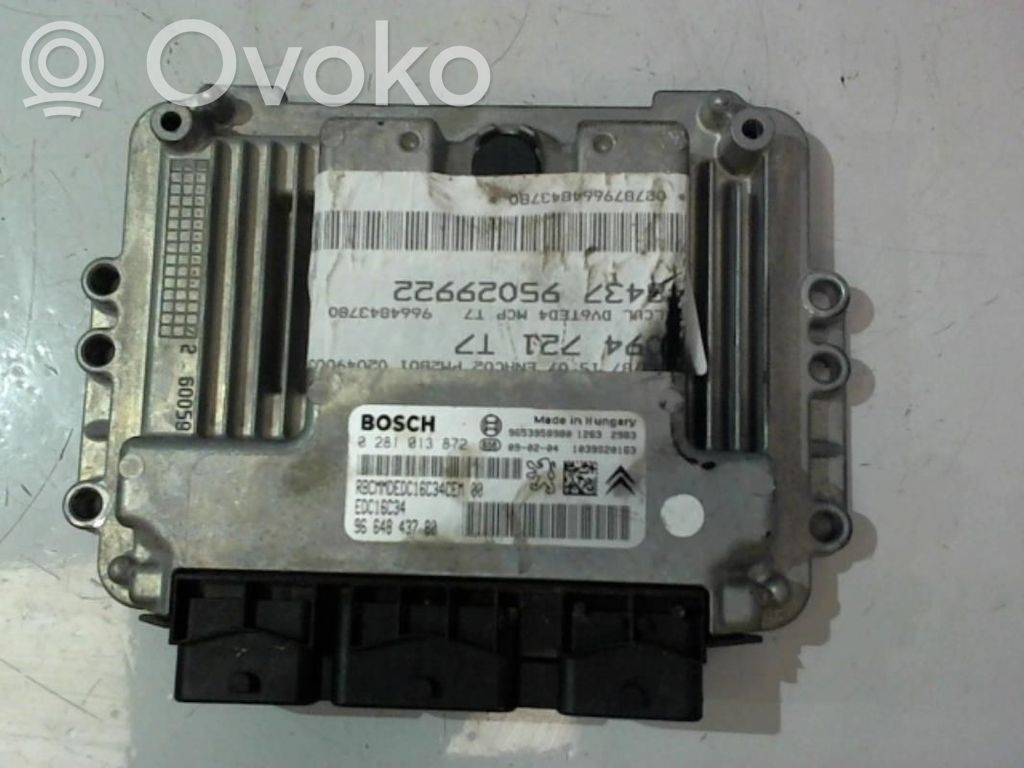 Peugeot 308 Engine control unit/module 