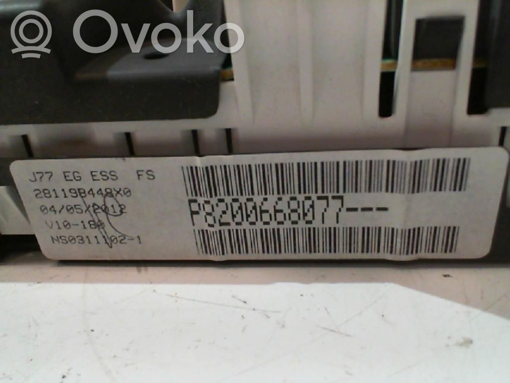 Speedometer (instrument cluster)   8200668077