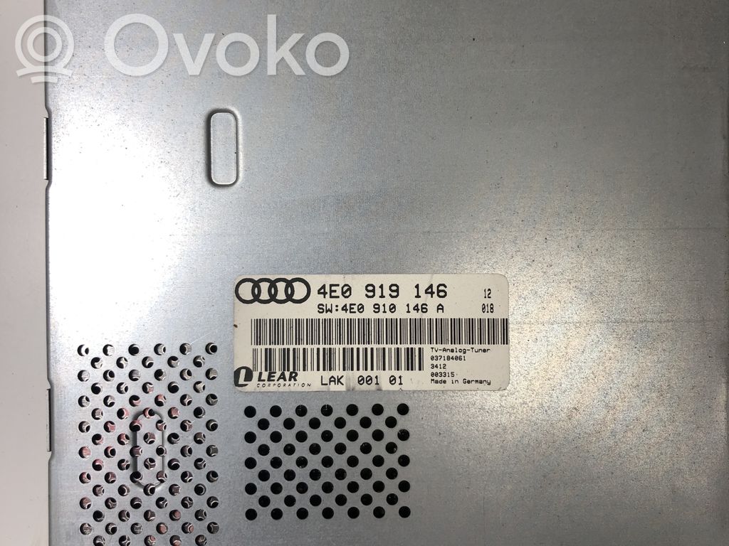 Audi A8 S8 D3 4E Kiti valdymo blokai/ moduliai 