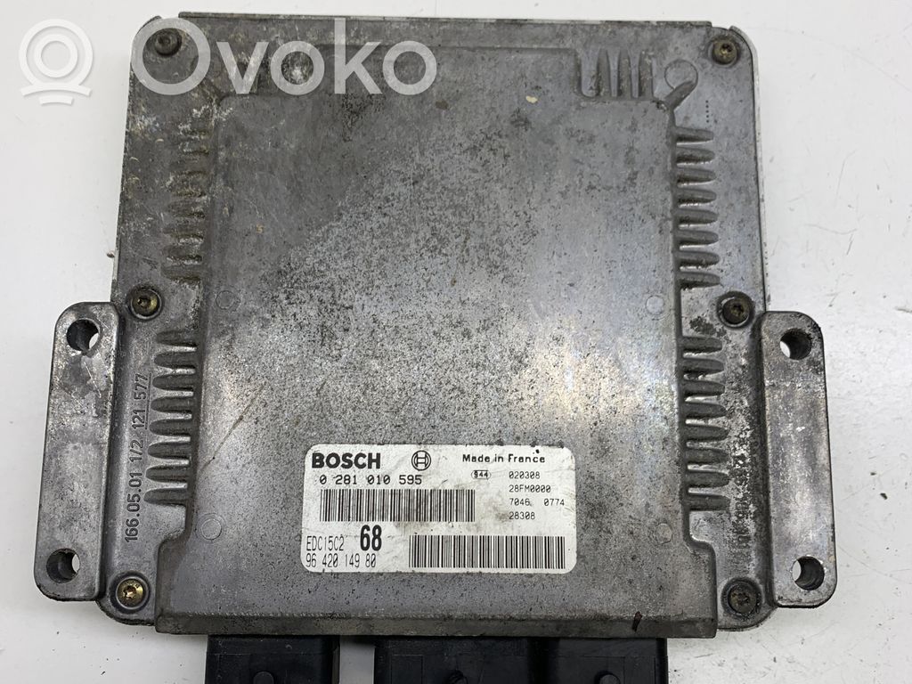 Engine control unit/module   9642014980,0281010595