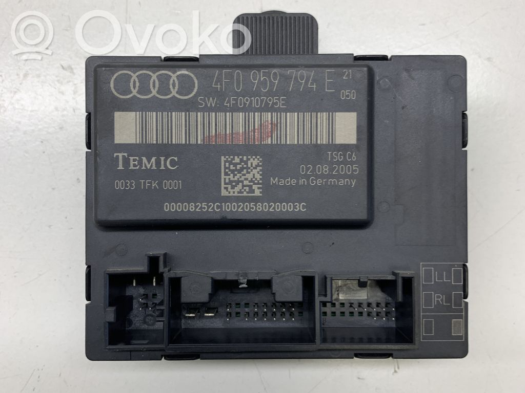 Unidad de control/módulo de la puerta   4F0959794E,4F0910795E