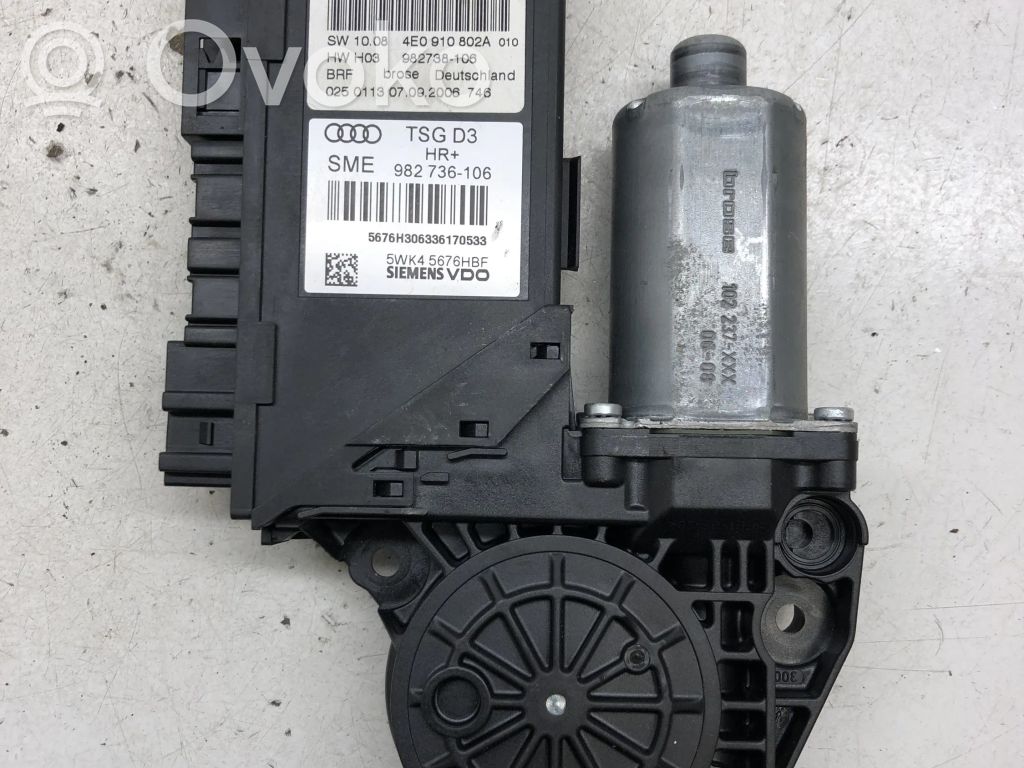 Audi A8 S8 D3 4E Asa reguladora de la puerta trasera 