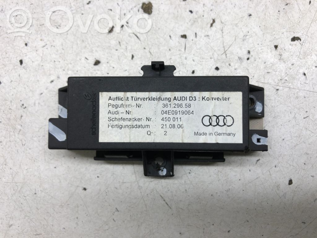 Audi A8 S8 D3 4E Unité de commande module de porte 
