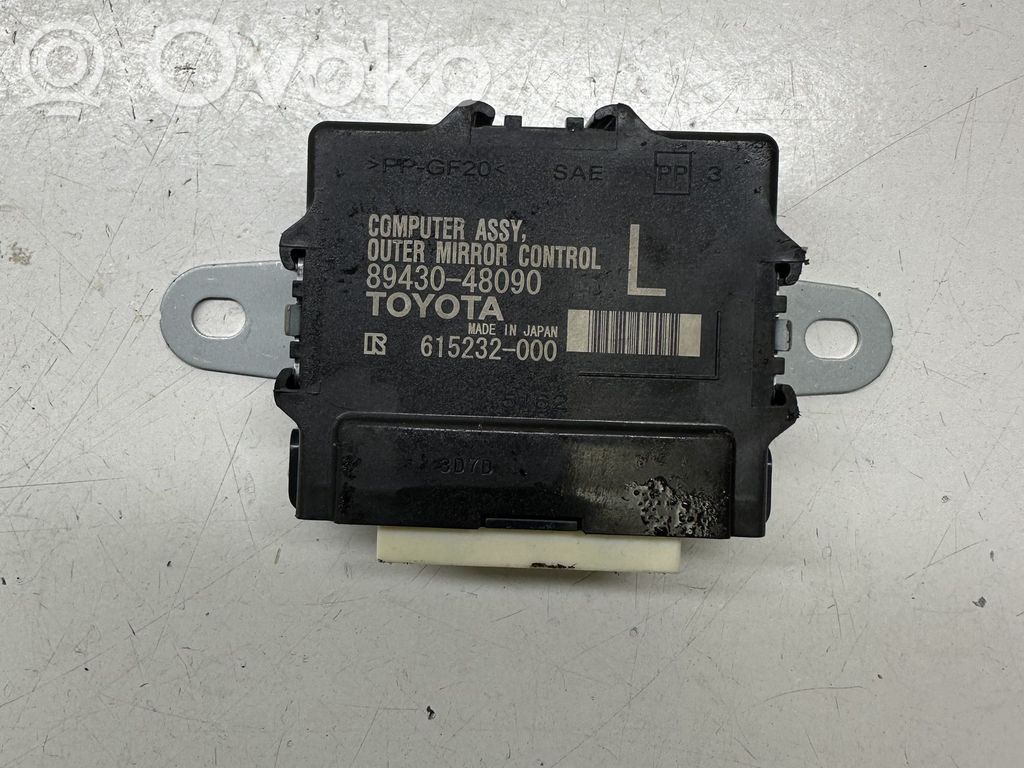 Lexus RX 450H Wing mirror control module 